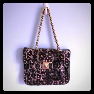 Betsey Johnson leopard print purse